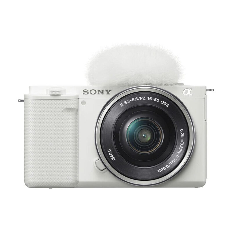 Câmera Fotográfica Sony ZV-E10 e Lente Pz 16-50mm Branca