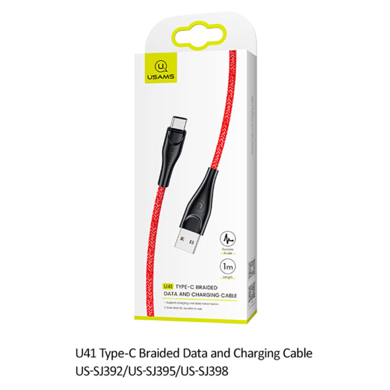 Cabo Usb Usams Usb A para Usb Tipo C 3Metros Vermelho