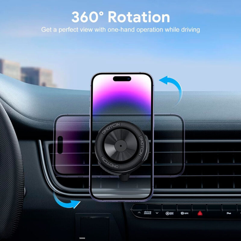 Suporte Magnético Telefone p/Carro Ventilação Ar Preto