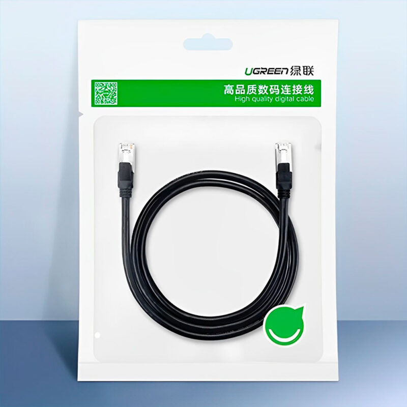 Cabo de Rede Rj45 Ugreen Cat6 UTP Macho 1 Metro Preto