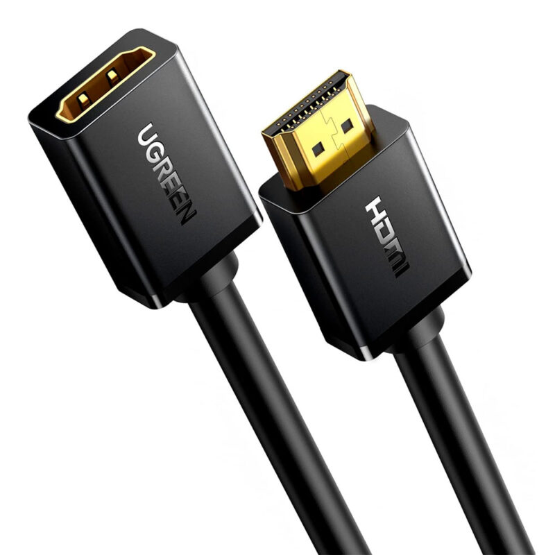 Cabo Hdmi Extensão Ugreen Macho/Fêmea 5 Metros Preto