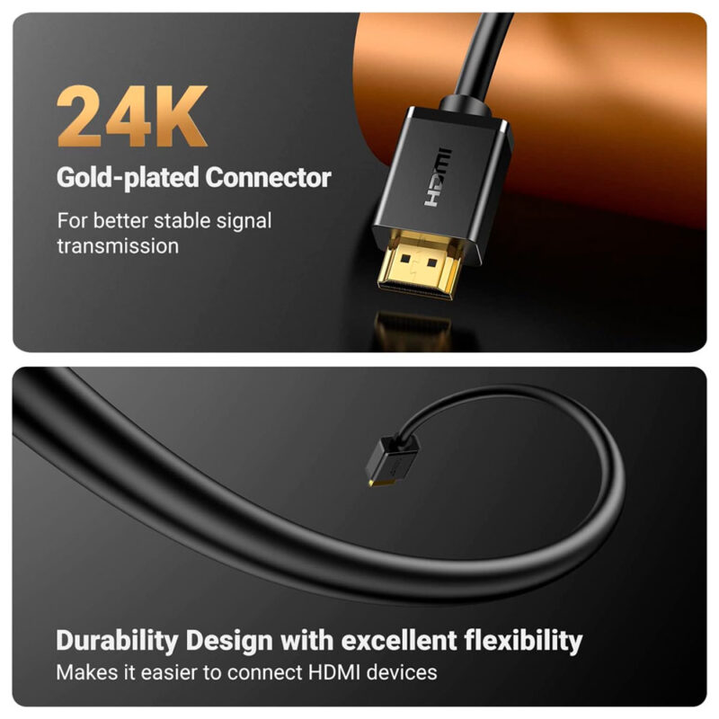 Cabo Hdmi Extensão Ugreen Macho/Fêmea 5 Metros Preto