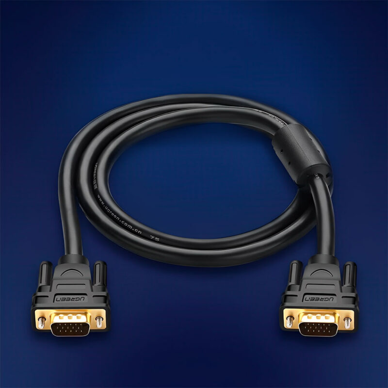 Cabo VGA Ugreen Full Hd Macho/Macho 3 Metros Preto
