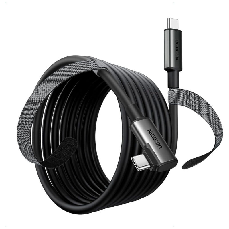 Cabo Angular Ugreen Usb C Cabo Link Headset 5Metro Preto