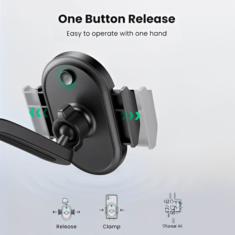 Suporte Veicular Ugreen Smartphone Carro Ajustável Preto