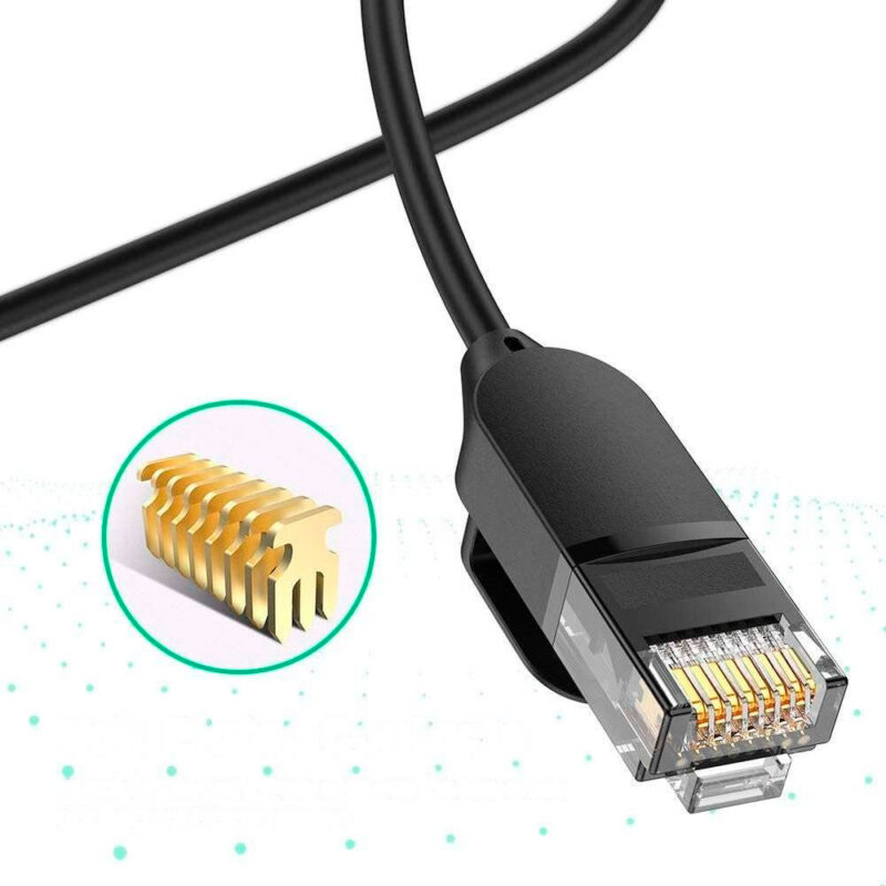 Cabo de Rede Rj45 Ugreen Cat6 Utp Macho 5 Metros Preto