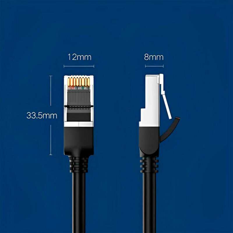 Cabo de Rede Rj45 Ugreen Cat6 UTP Macho 2 Metros Preto