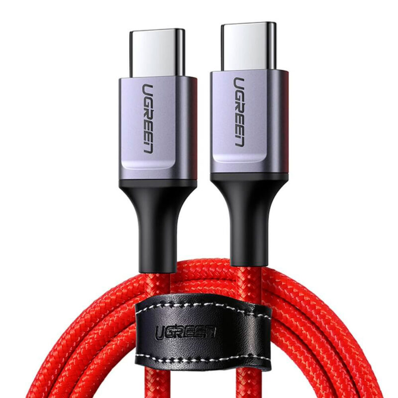 Cabo Usb Ugreen Usb Tipo C 2.0 Macho 3A 1 Metro Vermelho