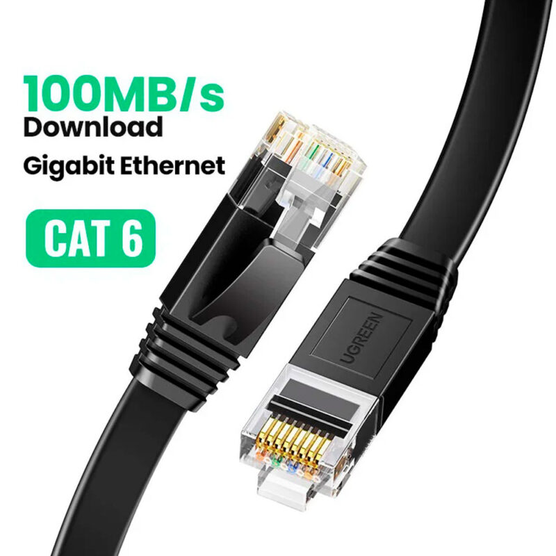 Cabo de Rede Rj45 Ugreen Cat6 Utp Macho 1 Metro Preto