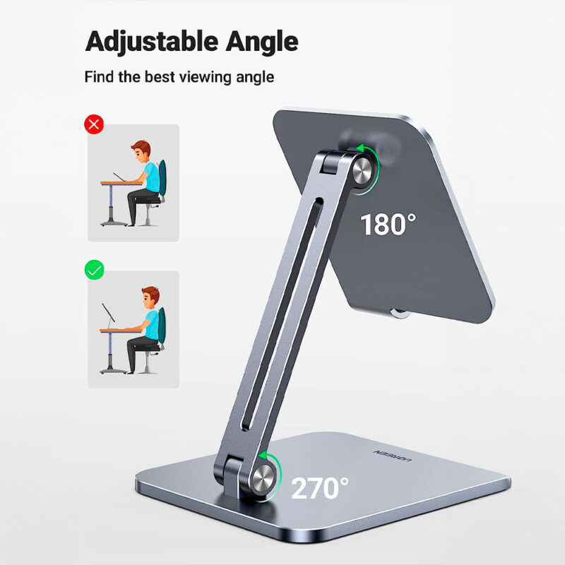Suporte de Mesa Ugreen para Tablet e Smartphone Cinza