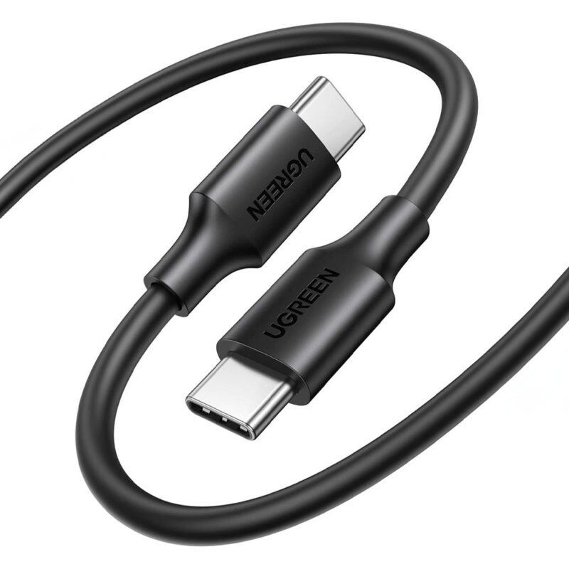 Cabo Usb Ugreen Usb Tipo C Macho/Macho 2.0 2Metros Preto