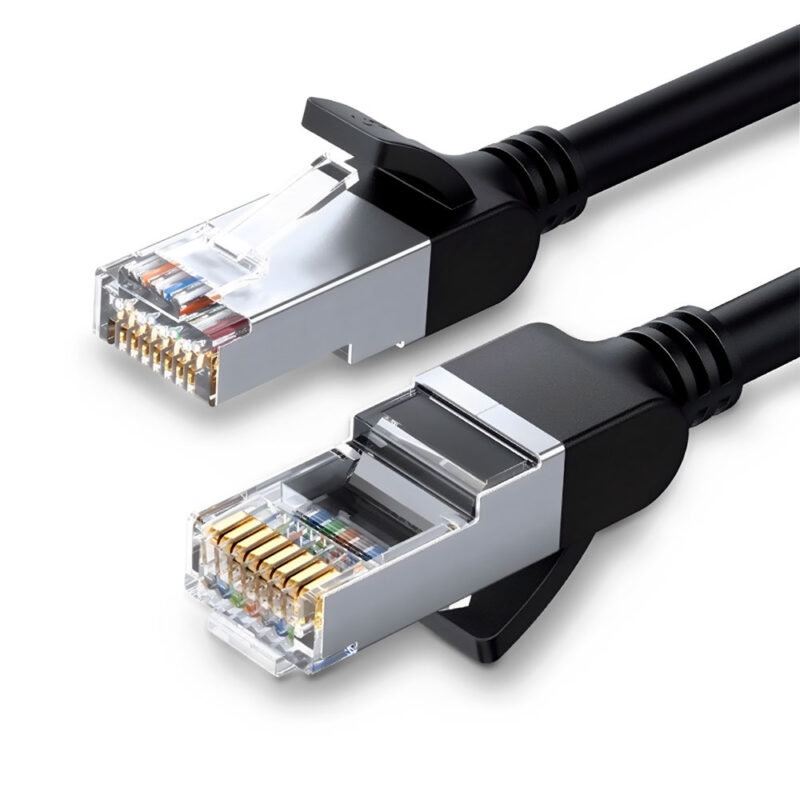Cabo de Rede Rj45 Ugreen Cat6 UTP Macho 0.5 Metro Preto