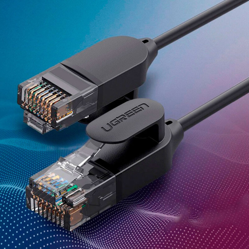 Cabo de Rede Rj45 Ugreen Cat6A UTP Macho 1.5Metro Preto