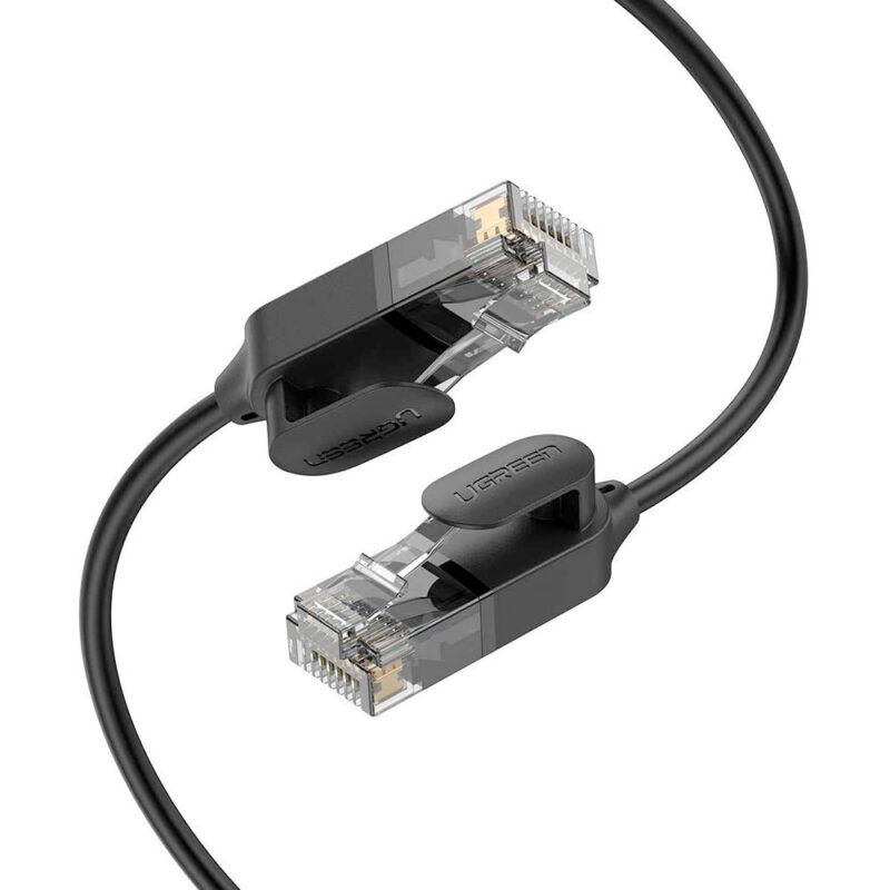 Cabo Rede Rj45 Cat6A UTP Ethernet Macho 0.5 Metro Preto