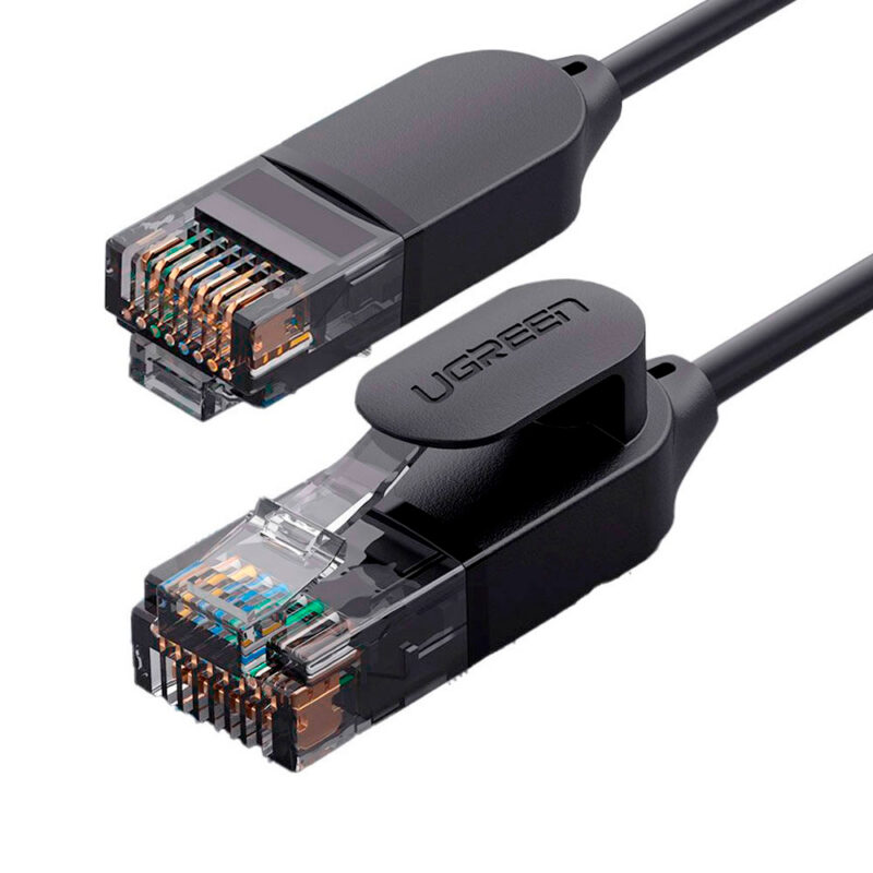 Cabo de Rede Rj45 Ugreen Cat6A UTP Macho 1 Metro Preto