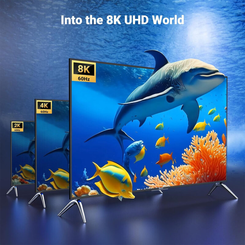 Cabo Usb C p/Hdmi Ugreen Macho/Macho 8K-60Hz 1.5M Preto