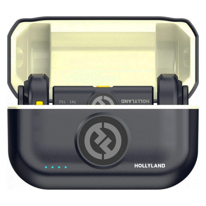 Microfone de Lapela Hollyland Lark M2 Duo p/Ios Preto