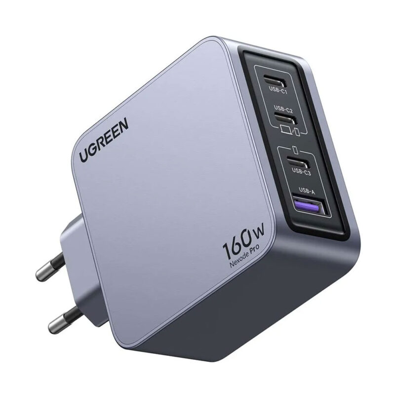 Carregador Usb A/C Ugreen 160W + Cabo Usb C 1.5M Preto