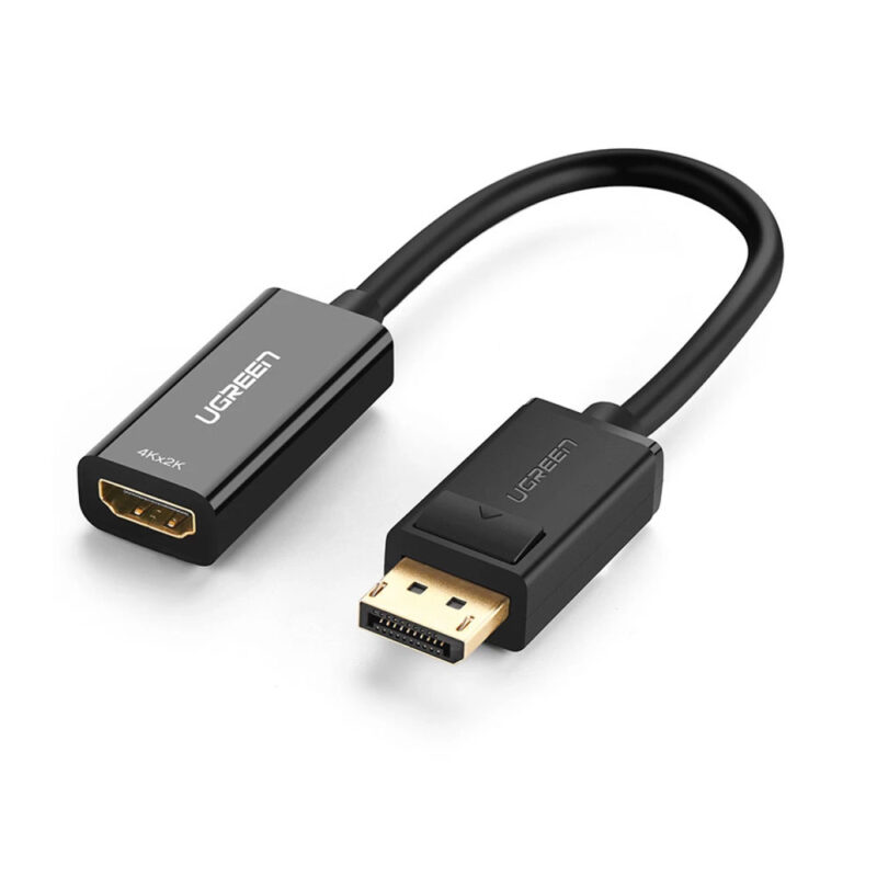 Adaptador Vídeo Ugreen DisplayPort p/Hdmi 4k Fêmea Preto
