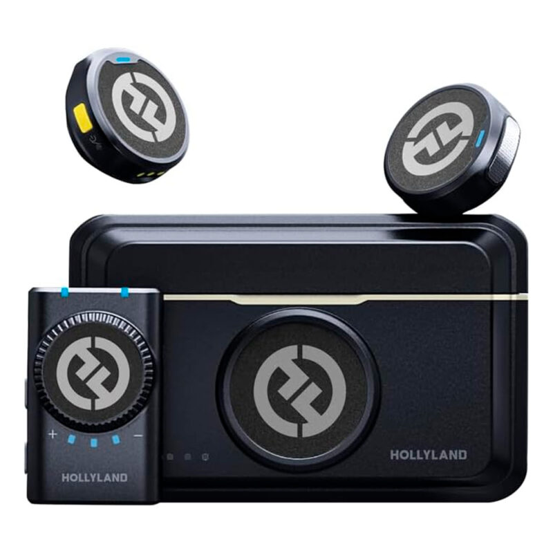 Sistema Microfone Lapela Hollyland Lark M2 Câmera Preto
