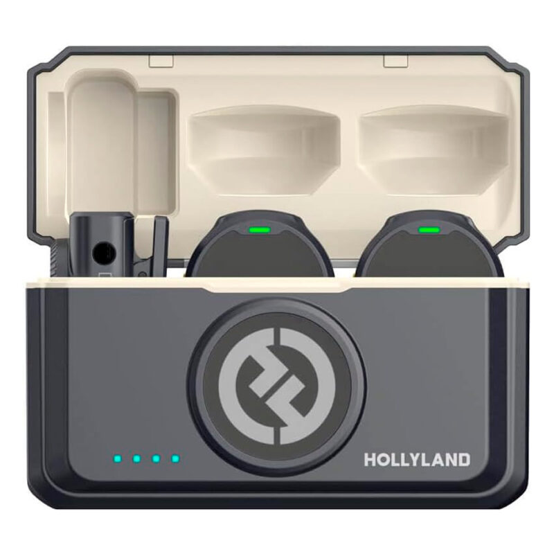 Sistema Microfone Lapela Hollyland Lark M2 Câmera Preto