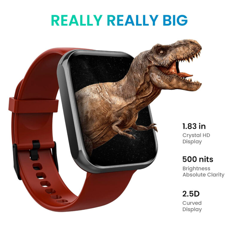 Smartwatch Zwear Relógio Inteligente Tela 1.83" Vermelho