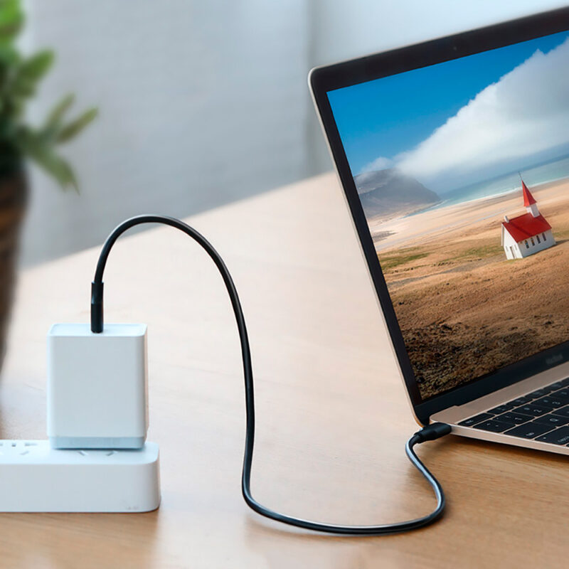 Cabo Usb Ugreen 480Mbs Tipo C p/Tipo C Macho 1.5M Preto