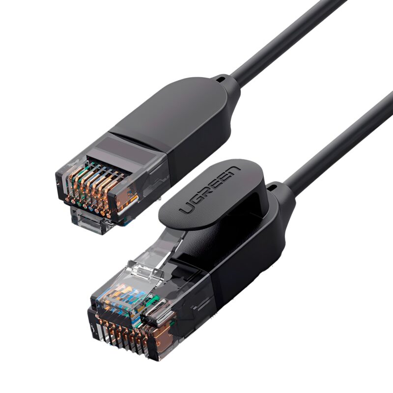 Cabo de Rede Ugreen Cat6A Utp Ethernet Rj45 3Metro Preto