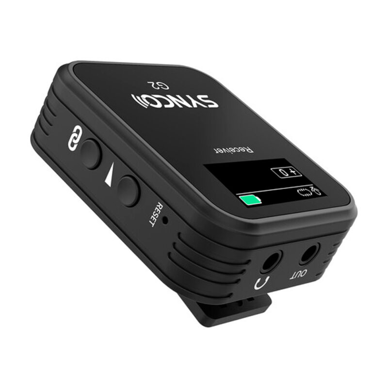 Microfone Lapela 2.4G Synco G2a1 p/Câmera Celular Preto