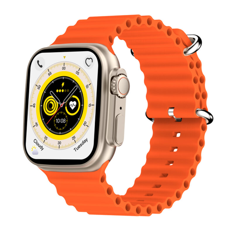 Relógio Smartwatch Zwear Zl67 BT 5.2 Tela 1.93" Laranja