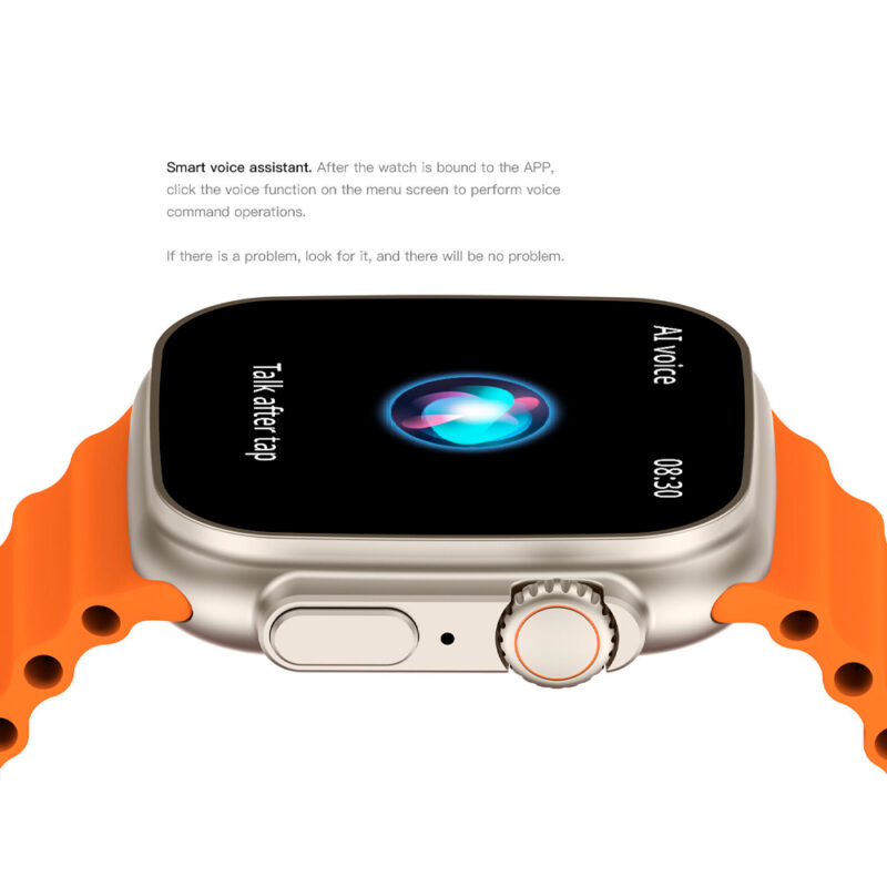 Relógio Smartwatch Zwear Zl67 BT 5.2 Tela 1.93" Laranja