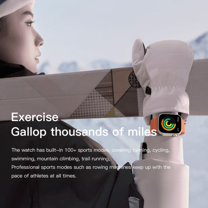 Relógio Smartwatch Zwear Zl67 BT 5.2 Tela 1.93" Laranja