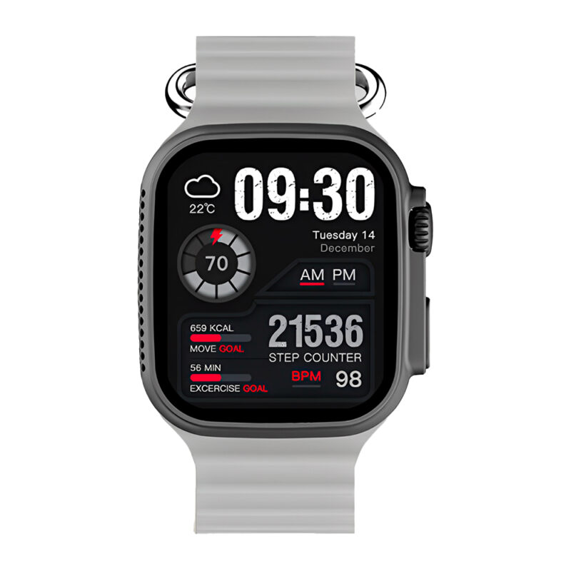 Relógio Smartwatch Zwear Zl67 BT 5.2 Tela 1.93 pol Prata