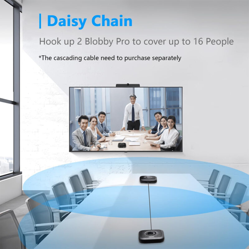 Alto-Falante Bluetooth Conferência Boya Blobby Pro Preto