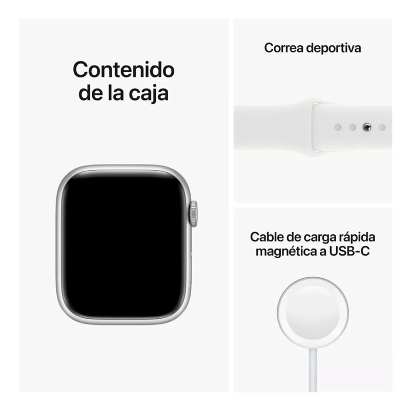 Apple Watch Series 8 41mm Pulseira Esportiva Prata