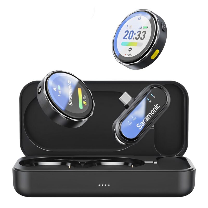 Microfone Lapela Saramonic BlinkMe U2 Usb C 2.4Ghz Preto