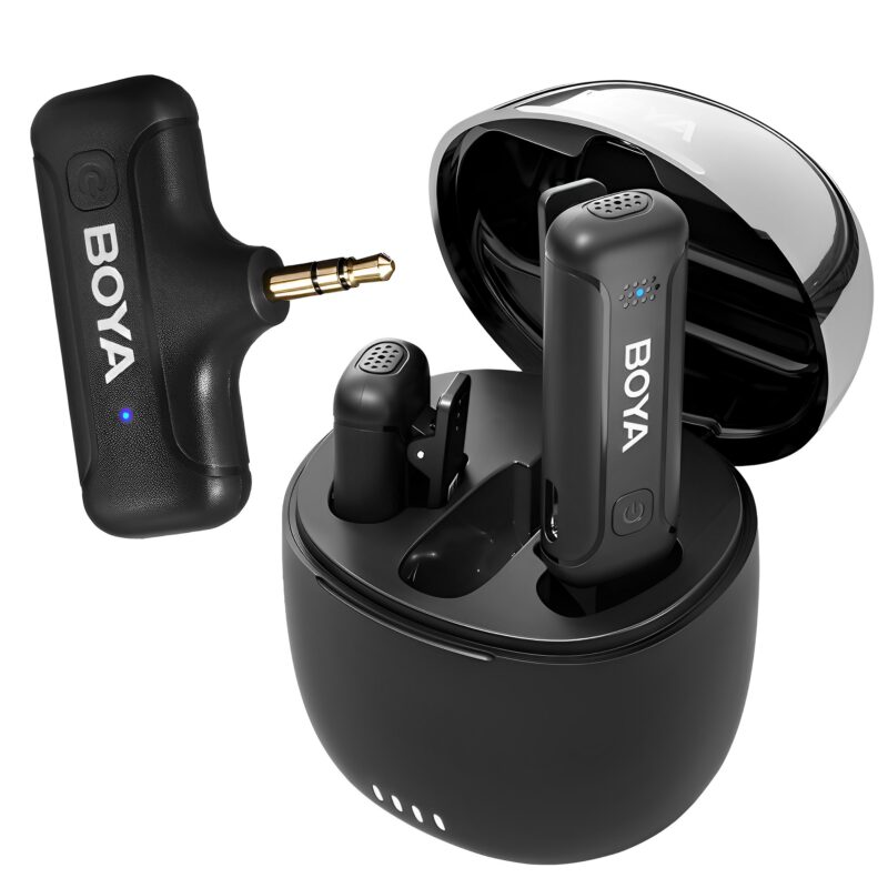Sistema Microfone Lapela Boya By-wm3t-m2 p/3.5mm Preto