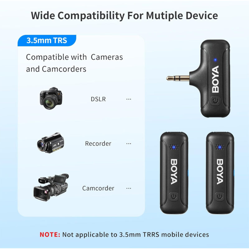 Sistema Microfone Lapela Boya By-wm3t-m2 p/3.5mm Preto