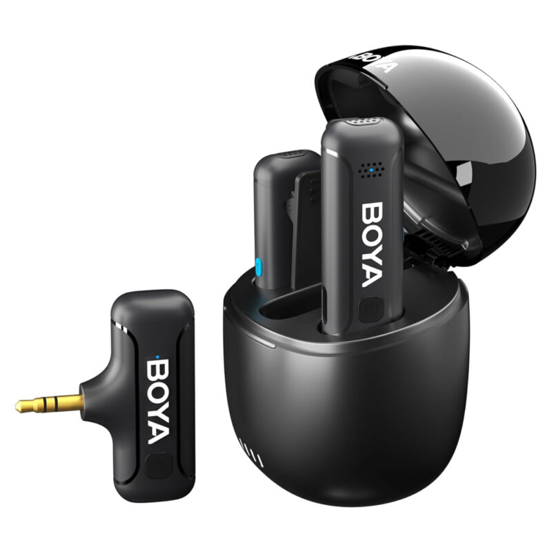 Sistema Microfone Lapela Boya By-wm3t-m2 p/3.5mm Preto