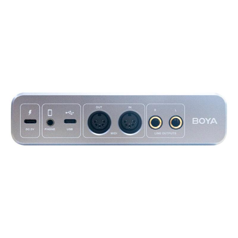 Interface de Áudio Boya By-am4 Mixer Canal Duplo Preto