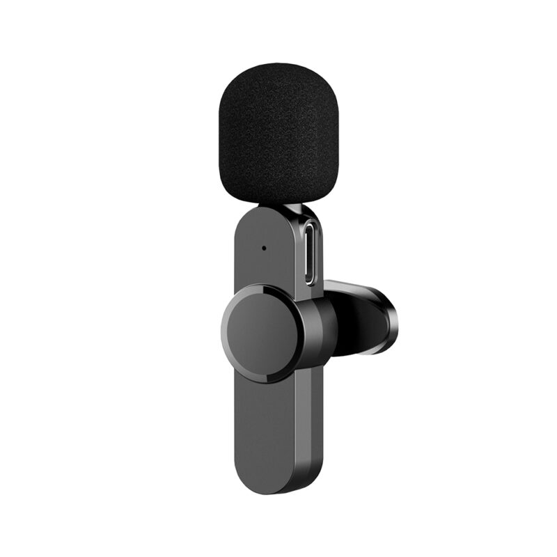 Microfone de Lapela EP033T p/Ios/Lightning 2.4Ghz Preto