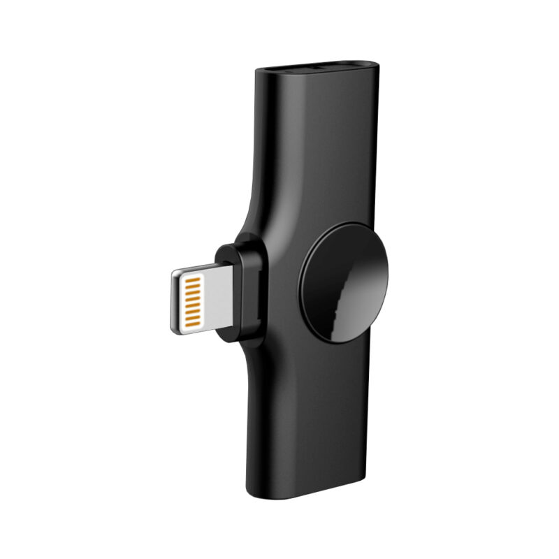 Microfone de Lapela EP033T p/Ios/Lightning 2.4Ghz Preto