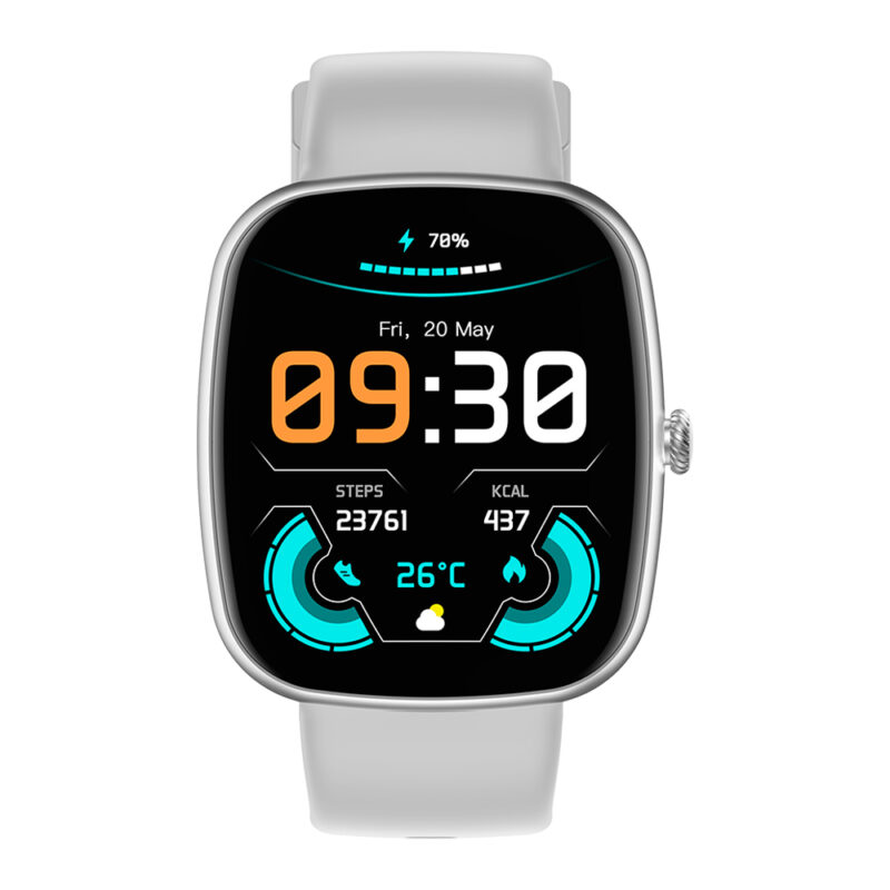Relógio Smartwatch Bluetooth Zwear Z139 Tela 1.83' Prata