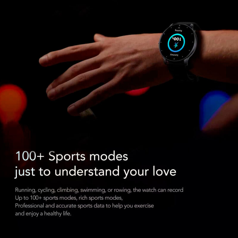Relógio Smartwatch Zwear Zl02j Pro BT5.2 Tela 1.3' Preto