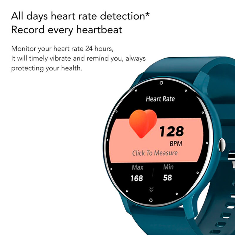 Relógio Smartwatch Zwear Zl02j Pro BT5.2 Tela 1.3' Azul
