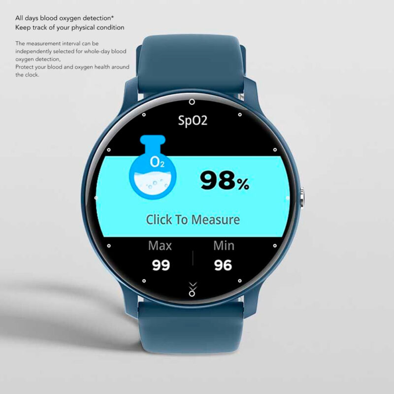 Relógio Smartwatch Zwear Zl02j Pro BT5.2 Tela 1.3' Azul