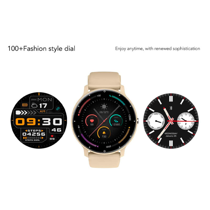 Relógio Smartwatch Zwear Zl02j Pro BT5.2 Tela 1.3' Gold