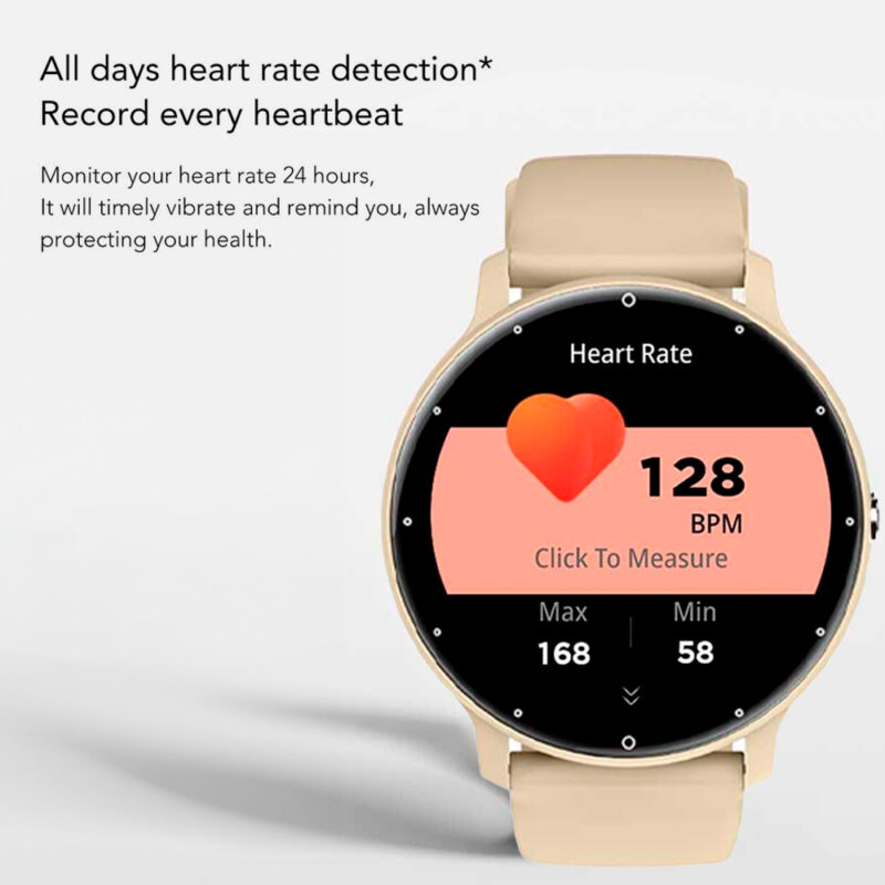 Relógio Smartwatch Zwear Zl02j Pro BT5.2 Tela 1.3' Gold