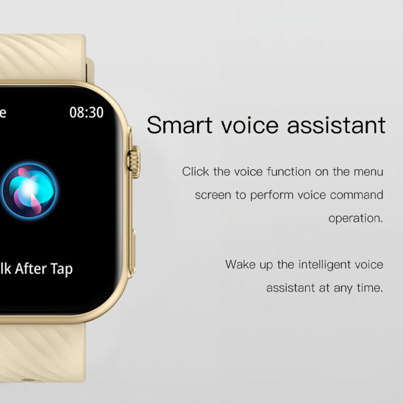 Relógio Smartwatch Bluetooth Zwear Zl80b Pro Gold