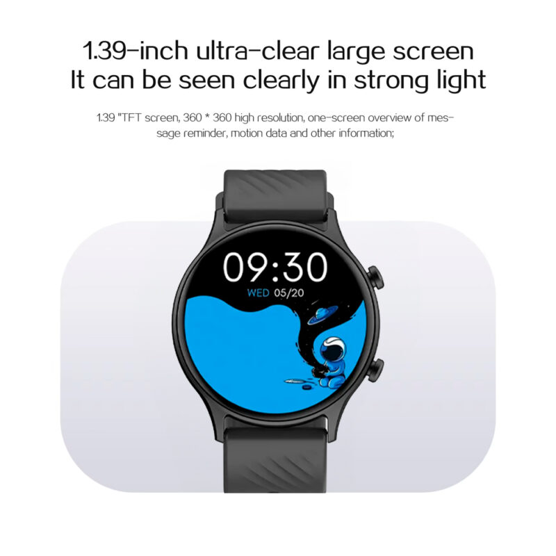 Relógio Smartwatch Bluetooth Zwear Zl73j Tela 1,3' Preto